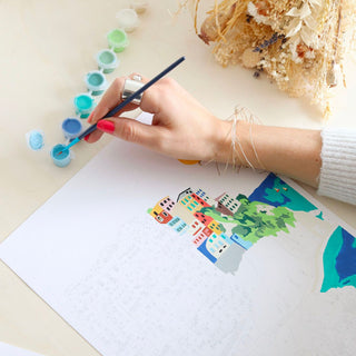 Kit de peinture au numéro - Cinque terre