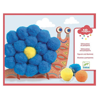 Silhouettes et pompoms - Animaux tout doux Djeco