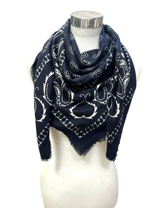 Grand foulard à motif paisley K27 – Lineta