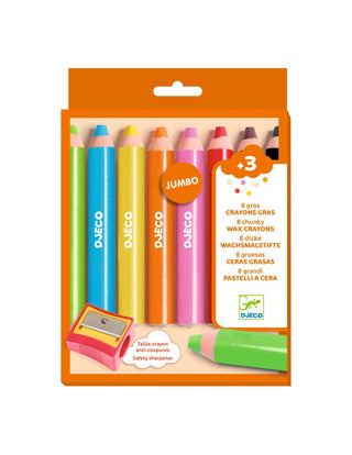 8 gros Crayons Gras