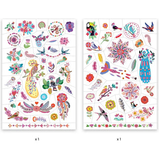 Tatouages Plume Color - Djeco