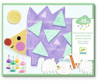 Peinture à doigts magique - Petites formes Djeco