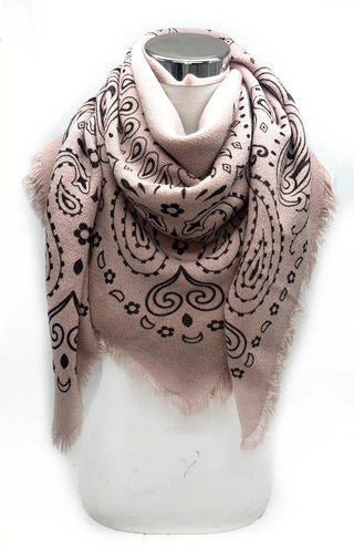 Foulard carré à motif paisley K3/K23 – Lineta