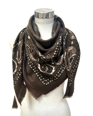Grand foulard à motif paisley K27 – Lineta