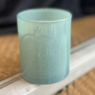 Bougie « Enjoy » – Bleu – Collection Mots – Toiles Chics