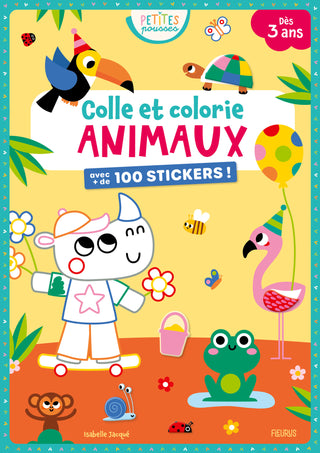 Colle et colorie – Animaux