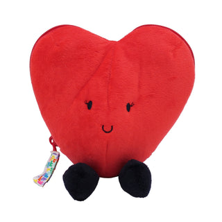 Peluche 2 en 1 - Coeur/Fleur rouge