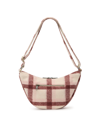 Sac bandoulière Andrea tartan rose – Hindbag