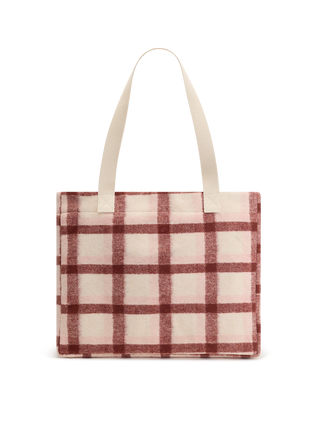 Sac cabas Claude tartan rose – Hindbag
