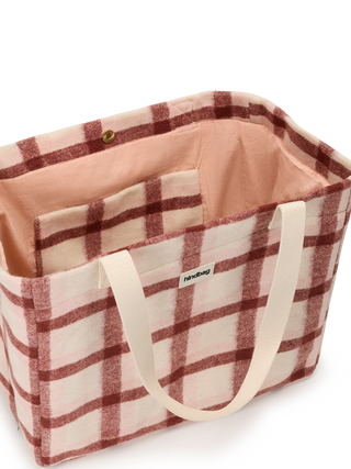 Sac cabas Claude tartan rose – Hindbag