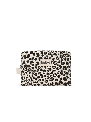 Trousse de toilette Léon léopard écru – Hindbag