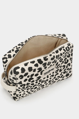 Trousse de toilette Léon léopard écru – Hindbag
