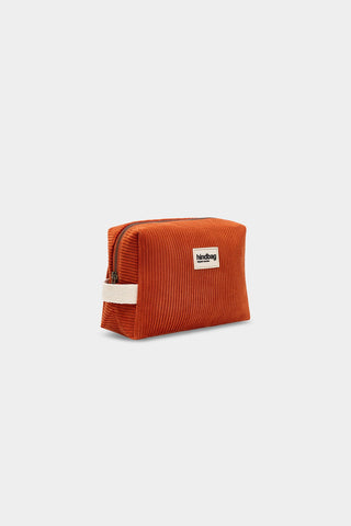 Trousse de toilette Léon velours brique – Hindbag