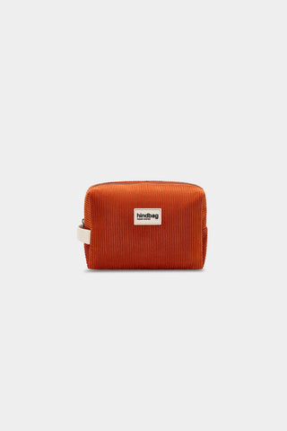 Trousse de toilette Léon velours brique – Hindbag