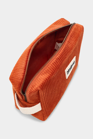Trousse de toilette Léon velours brique – Hindbag