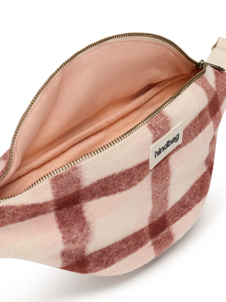 Sac banane Olivia tartan rose – Hindbag