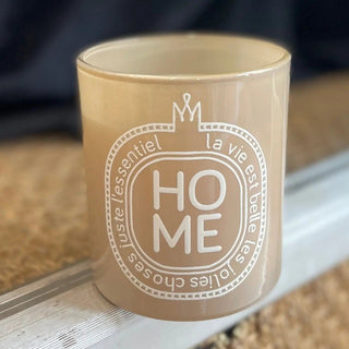 Bougie « Home » – Beige – Collection Mots – Toiles Chics