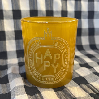 Bougie parfumée vanille/ambre - HAPPY