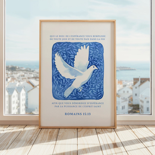 Affiche - Romains 15:13 - La puissance de l'Esprit Saint