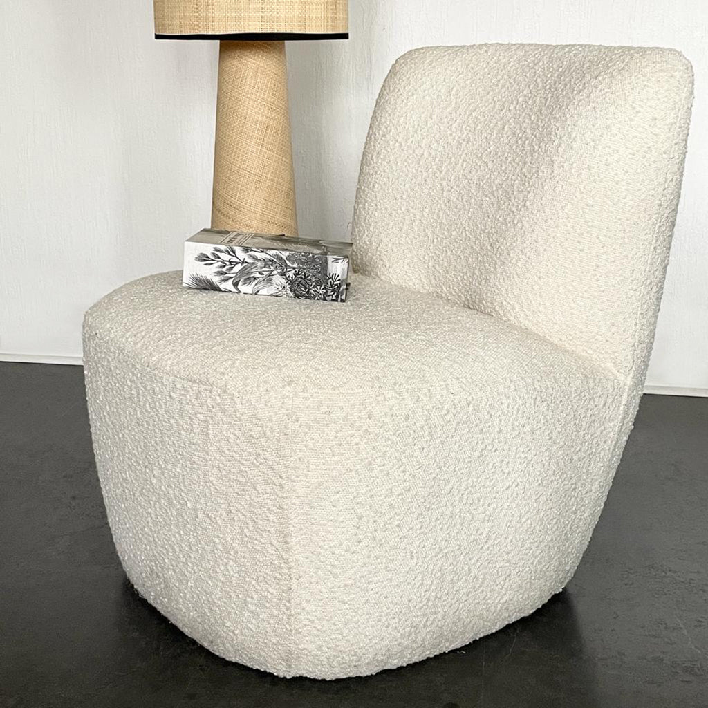 Fauteuil bouclette naturel