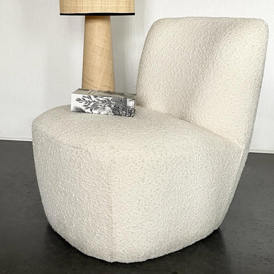 Fauteuil bouclette naturel