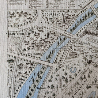 Affiche Paris, plan de 1922 – 50 × 70 cm