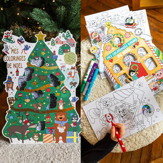 Mes coloriages Kawaii de Noël