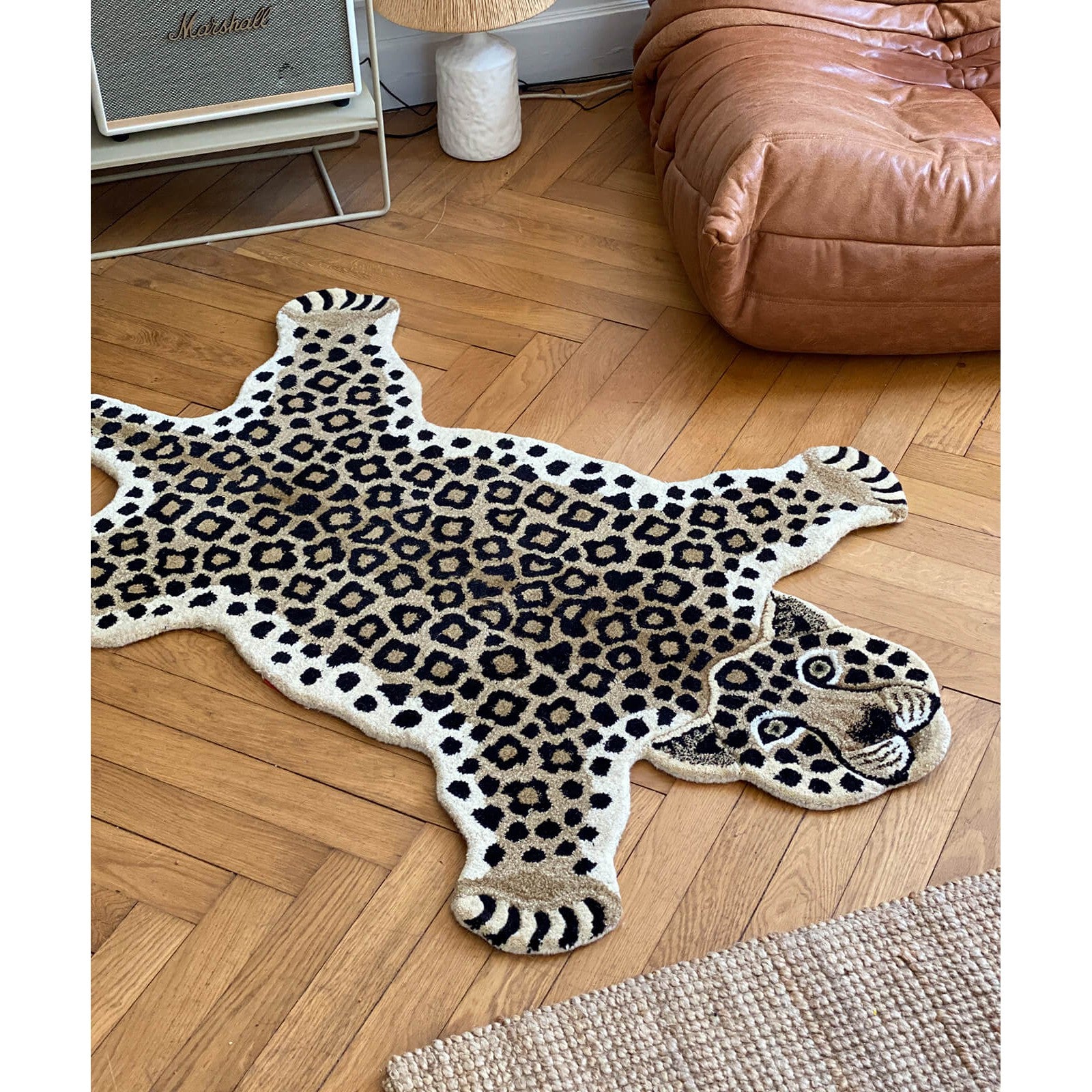 Tapis léopard large