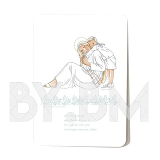 Carte Marie- garçon blond By BM