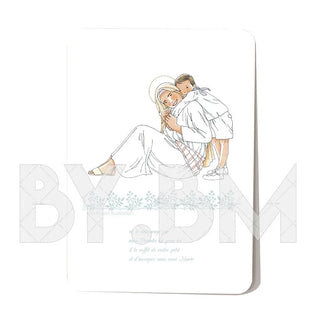 Carte Marie - garçon brun By BM