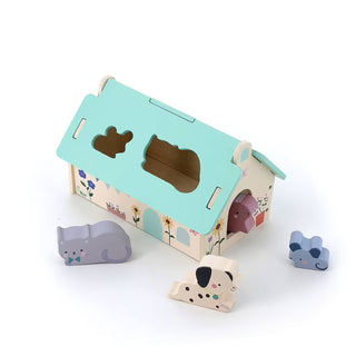 Mini ferme des formes en bois