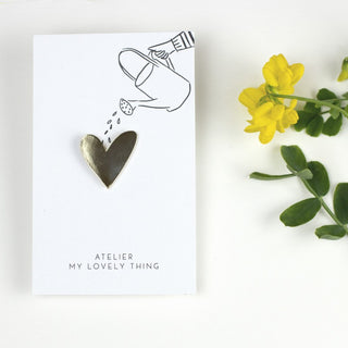 Pin’s Cœur en laiton – My Lovely Thing