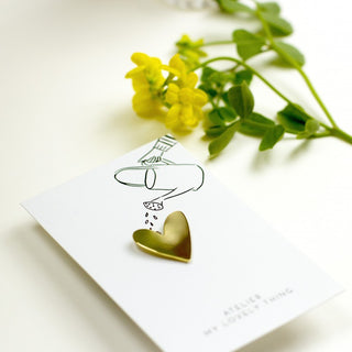 Pin’s Cœur en laiton – My Lovely Thing