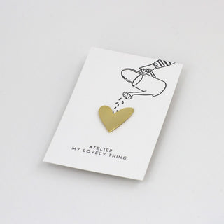Pin’s Cœur en laiton – My Lovely Thing