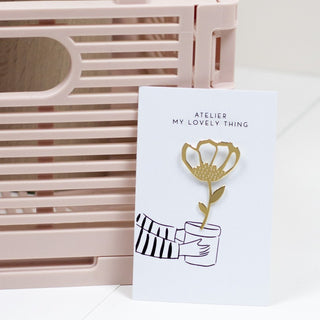 Pin’s Fleur en laiton – My Lovely Thing