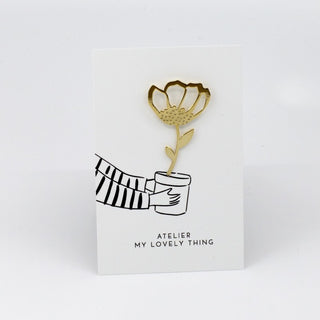 Pin’s Fleur en laiton – My Lovely Thing