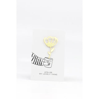 Pin’s Fleur en laiton – My Lovely Thing