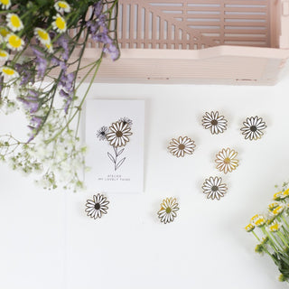 Pin’s Marguerite en laiton – My Lovely Thing