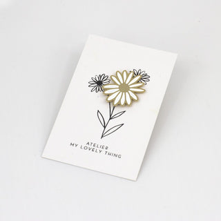 Pin’s Marguerite en laiton – My Lovely Thing
