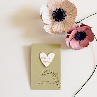 Pin’s Viens on sème en laiton – My Lovely Thing