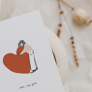 Carte double Serre-moi fort – My Lovely Thing