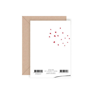 Carte double Jet de cœurs – My Lovely Thing
