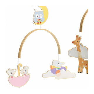 Mobile en bois - Bébés animaux