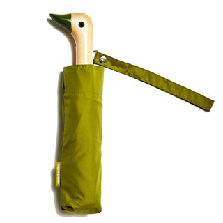 Parapluie vert olive - Tête de Canard
