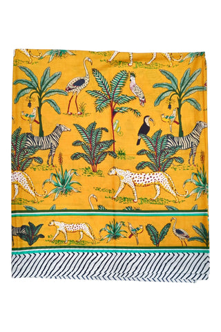Paréo en coton 110x185 cm - Jaipur Jaune