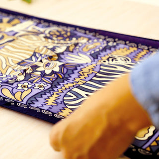 Peinture sur soie - Félins Atelier 10