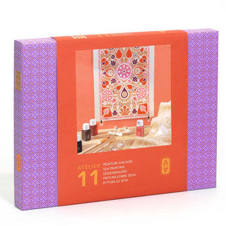 Peinture sur soie - Pétales Atelier 11