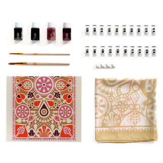 Peinture sur soie - Pétales Atelier 11