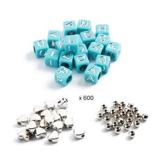 Perles alphabet argent Djeco
