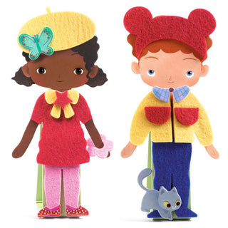 Personnages à habiller en feutrine - S'habiller de douceur